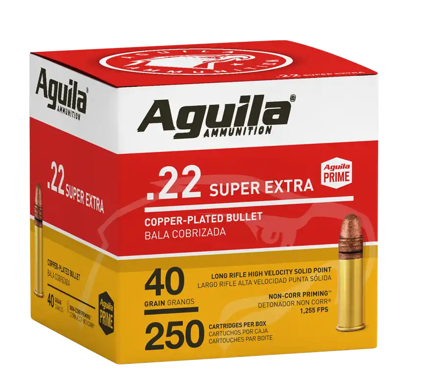 Aguila Super Extra High Velocity 22 LR 40 Gr. 250/Box