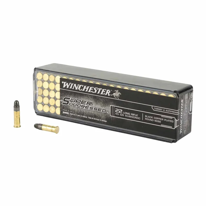 Winchester 22lr Suppressed 45gr Lead 100rd-BOX