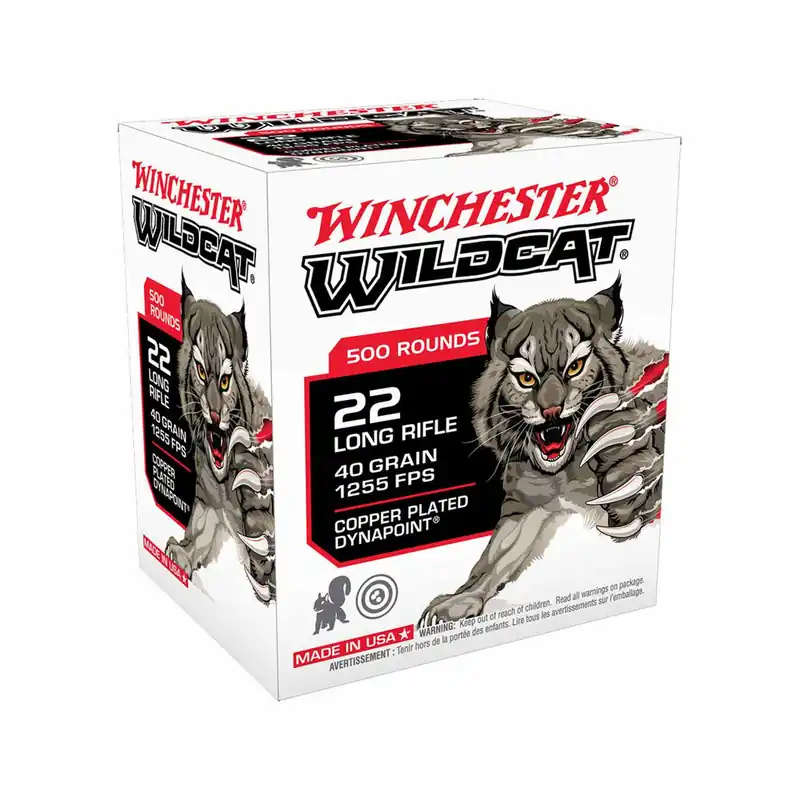 Winchester 22 LR Wildcat 40 Gr Round Nose 500/Box