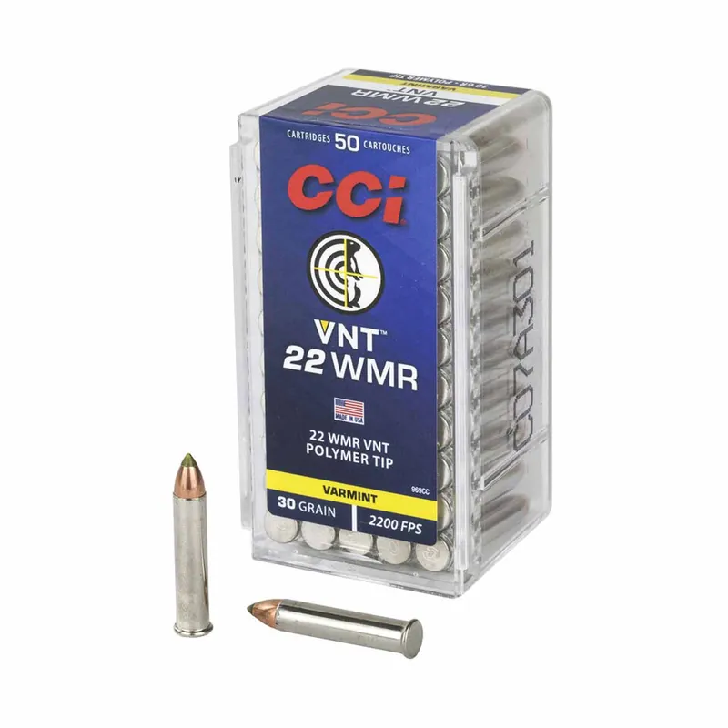 CCI Varmint 22 WMR 30 Gr. 2200 fps Tipped 50/Box