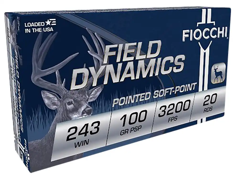 Fiocchi Field Dynamics 243 Win. 100 Gr. PSP 20/Box