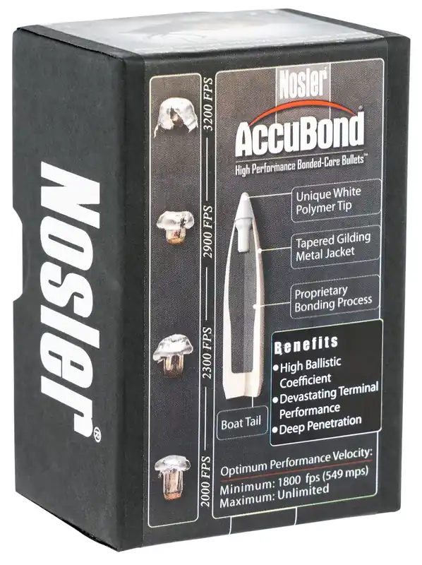 Nosler AccuBond 25 Cal .257 110 Gr. Spitzer Point Boat Tail 50/Box