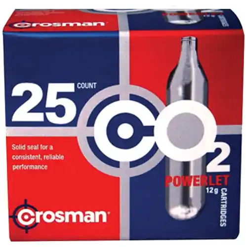 Crosman Powerlet CO2 Cartridges 12 Gram 25/Pack