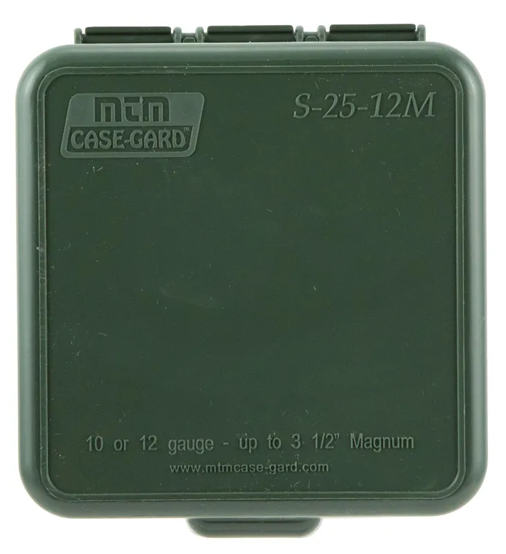 MTM Case-Gard Dual Gauge Shotshell Case Multi-Gauge Shotgun Forest Green Polypropylene 25rd