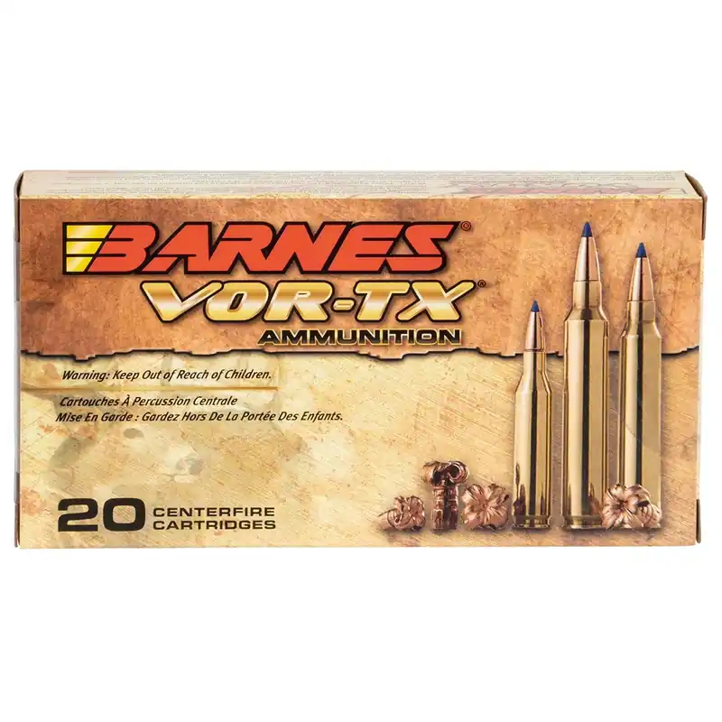 Barnes Bullets VOR-TX Rifle 260 Rem 120 gr, Tipped TSX Boat-Tail, 20/Box