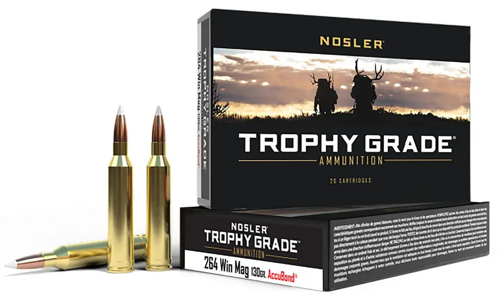 Nosler Trophy Grade 264 Win Mag 130 Gr. Nosler AccuBond 20/Box