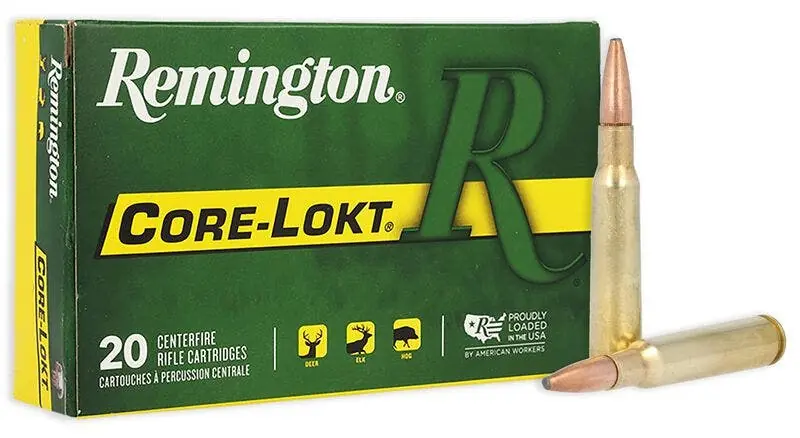 Remington Core-Lokt Rifle Ammunition .270Win 100 gr Pointed Soft Point 20 Rounds Per Box