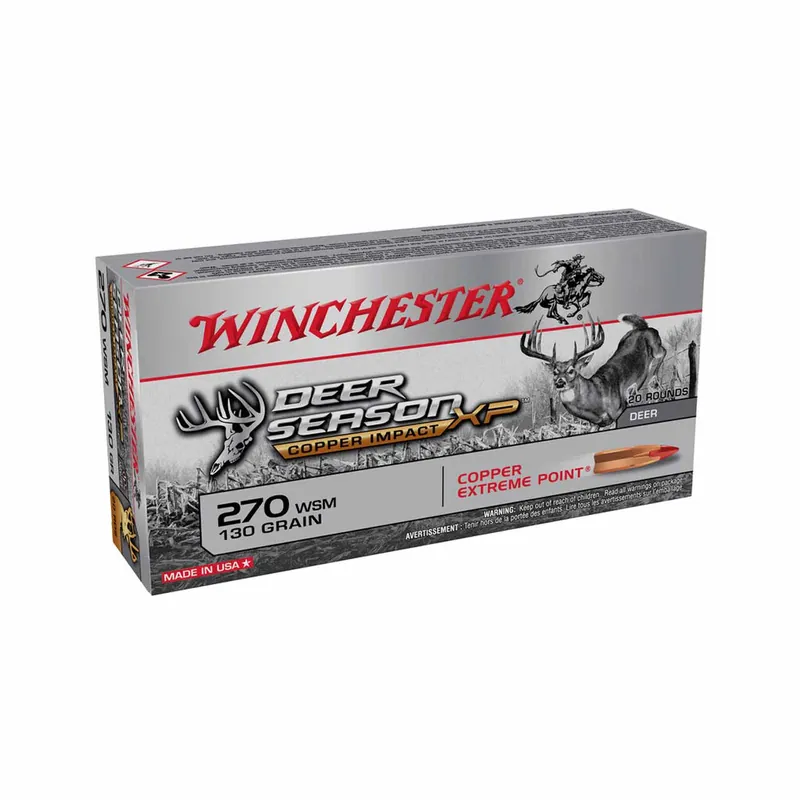 Winchester 270 WSM 130gr XP Copper 20rd