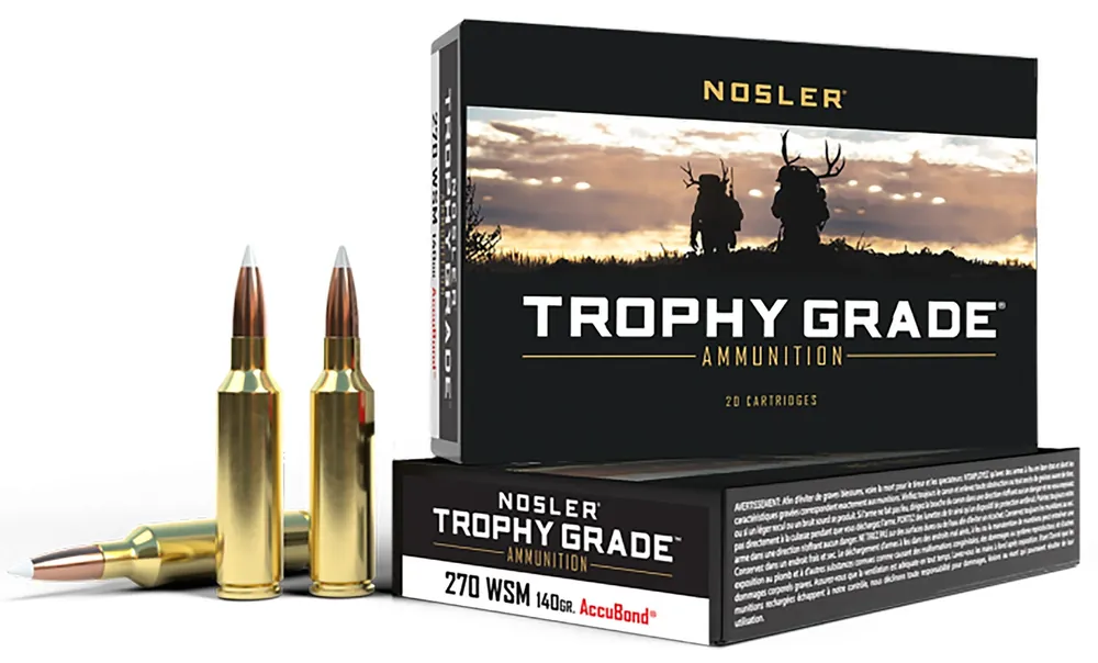 Nosler Trophy Grade 270 WSM 140 Gr. AccuBond 20/Box