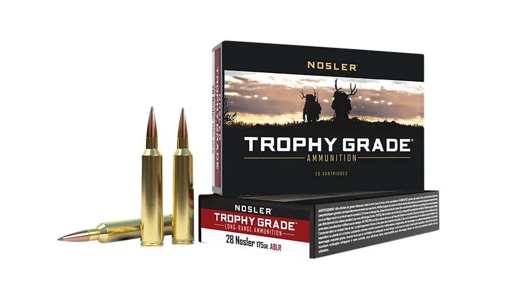 Nosler Trophy Grade Long Range 28 Nosler 175 Gr. Nosler Spitzer AccuBond Long Range 20/Box