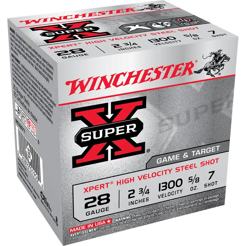 Winchester Super-X Game and Target 28 GA 2.75" 25/Box