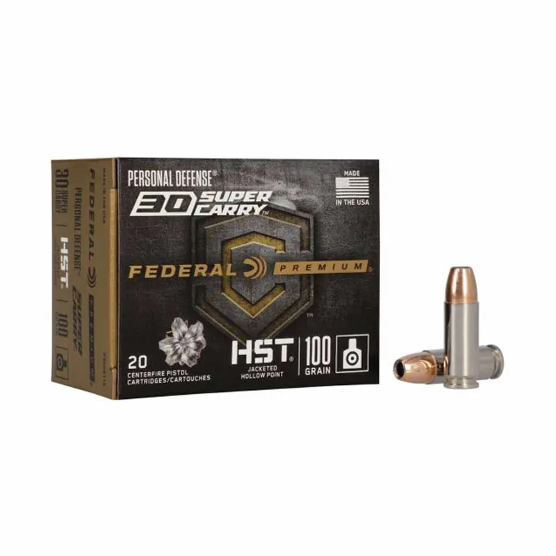 Federal 30 Super Carry 100gr HST HP 20rd