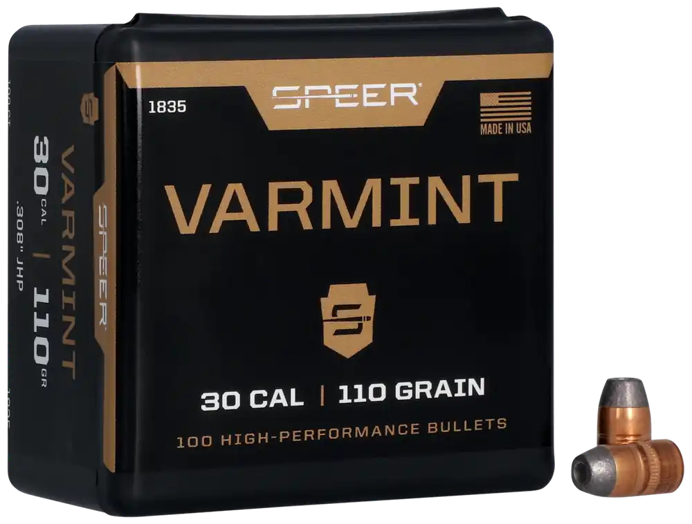 Speer Varmint 30 Cal. .308 110 Gr. Jacket Hollow Point 100/Box