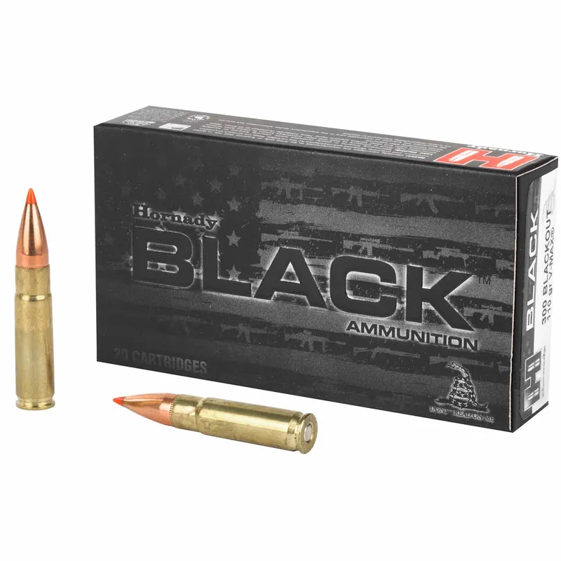 Hornady BLACK 300 AAC Blackout 110 Gr V-MAX 20 Rounds