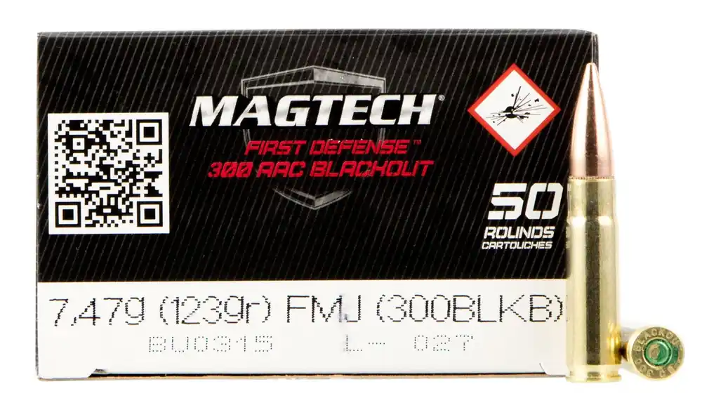 Magtech Tactical/Training 300 Blackout FMJ 123 Gr. 50/Box