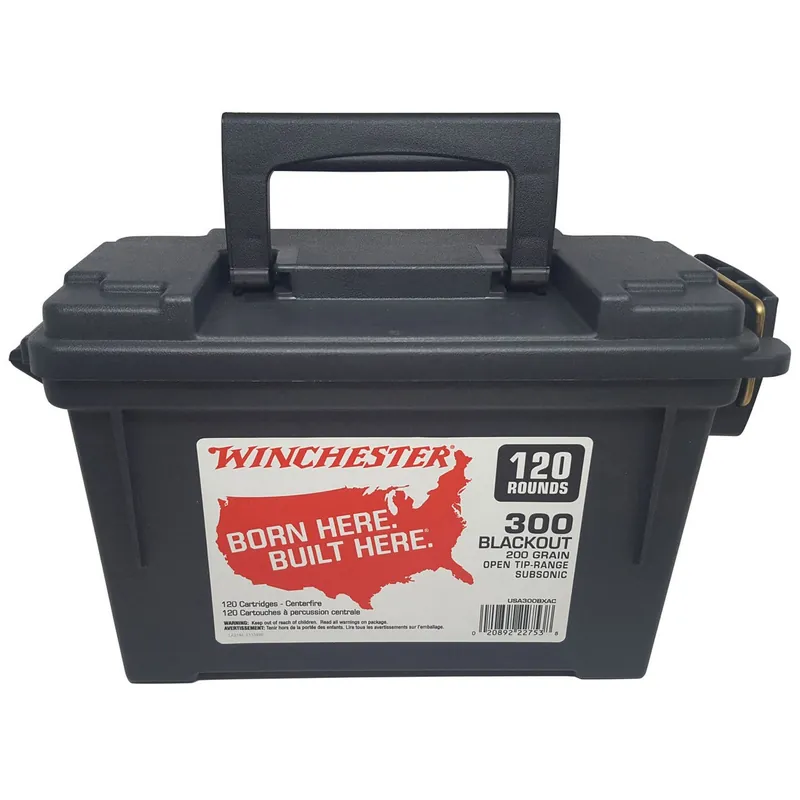 Winchester Born Here Built Here USA Rifle Ammo 300 AAC 120/Pkg USA300BXAC