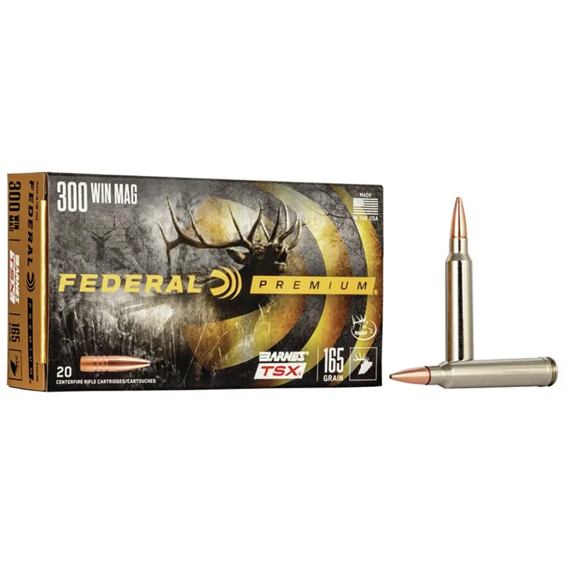 Federal Premium 300 Win Mag 165 gr Barnes TSX 20/Box