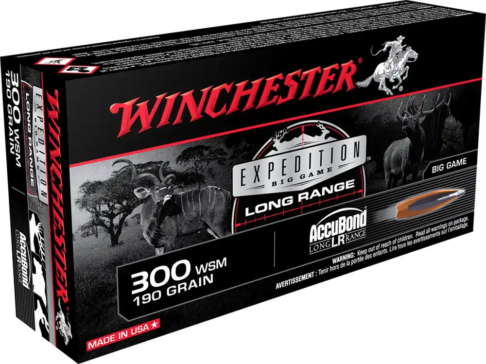 Winchester Expedition Big Game Long Range 300 WSM 190 Gr. Nosler AccuBond Long Range 20/Box