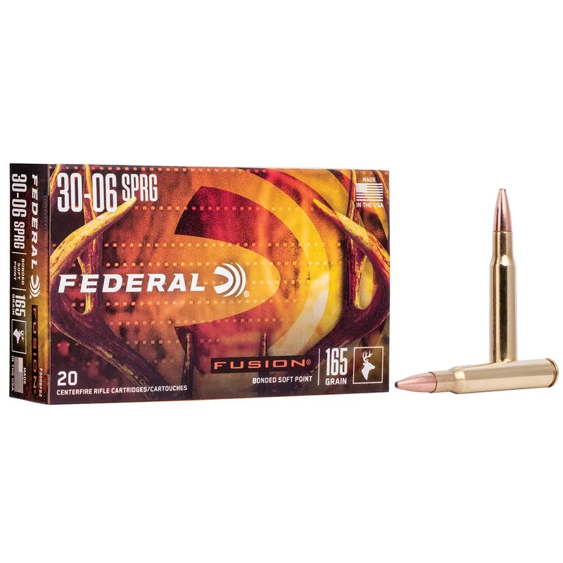 Federal Fusion 30-06 Springfield 165 gr Fusion Soft Point 20/Box