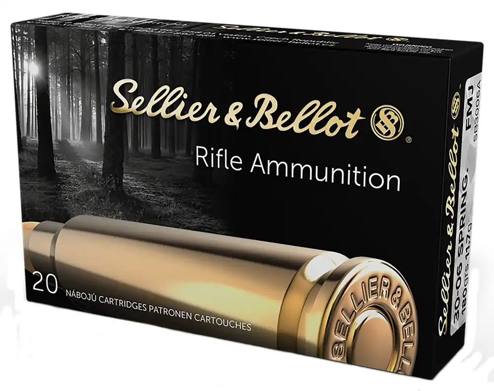 Sellier & Bellot Rifle 30-06 Springfield 180 Gr. FMJ 20/Box