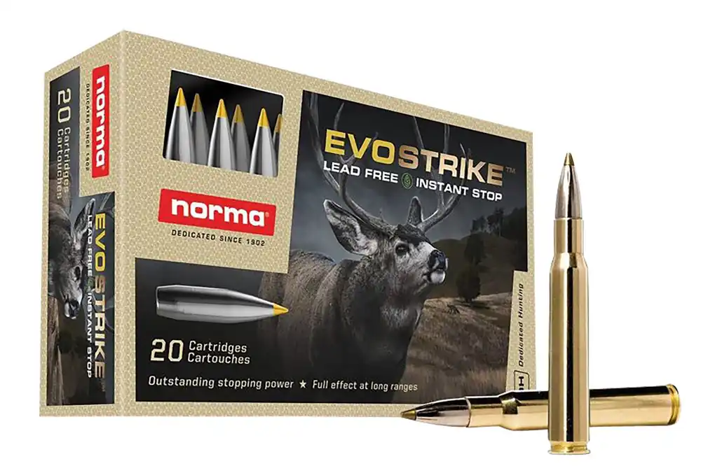 Norma Ammunition Dedicated Hunting Evostrike 30-06 Springfield 139 Gr. Polymer Tip Boat Tail 20/Box