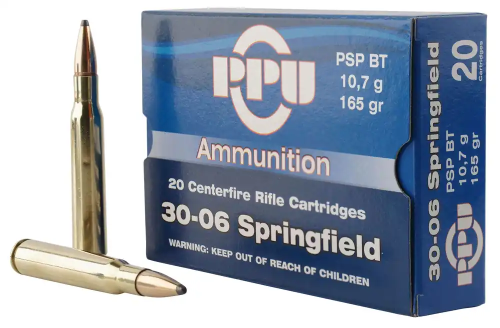 PPU Standard Rifle 30-06 Springfield 165 Gr. PSPBT 20/Box