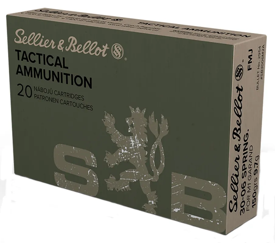 Sellier & Bellot Rifle 30-06 Springfield 150 Gr. FMJ 20/Box