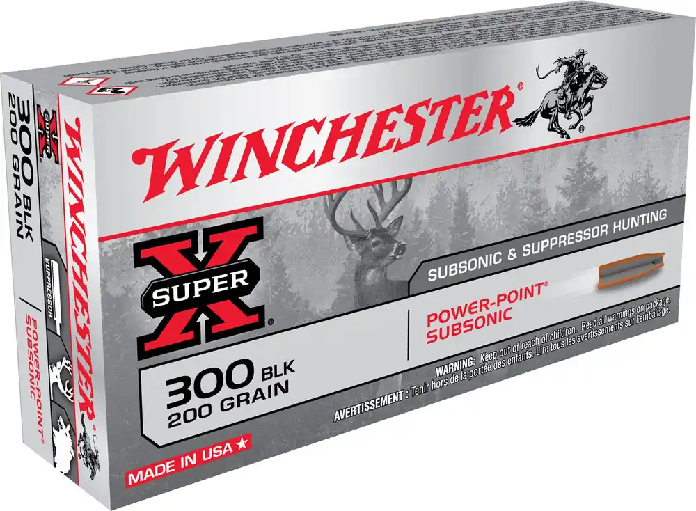 Winchester Super-X 300 Blackout 200 Gr. Power-Point Subsonic 20/Box