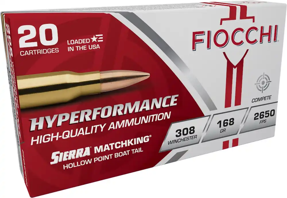 Fiocchi Hyperformance Compete 308 Win. 168 Gr. Sierra MatchKing BTHP 20/Box