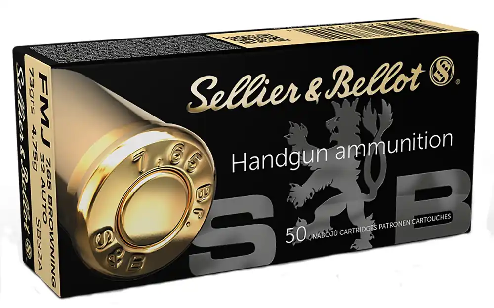 Sellier & Bellot Handgun 32 ACP 73 Gr. FMJ 50/Box