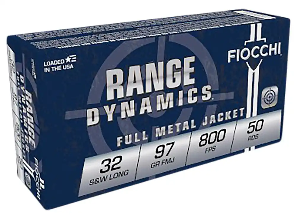 Fiocchi Range Dynamics 32 S&W Long 97 Gr. Full Metal Jacket 50/Box