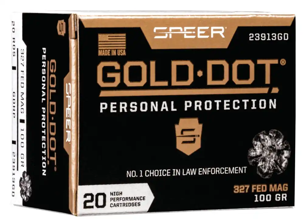 Speer Gold Dot Personal Protection 327 Federal Mag 100 gr Hollow Point 20 Per Box