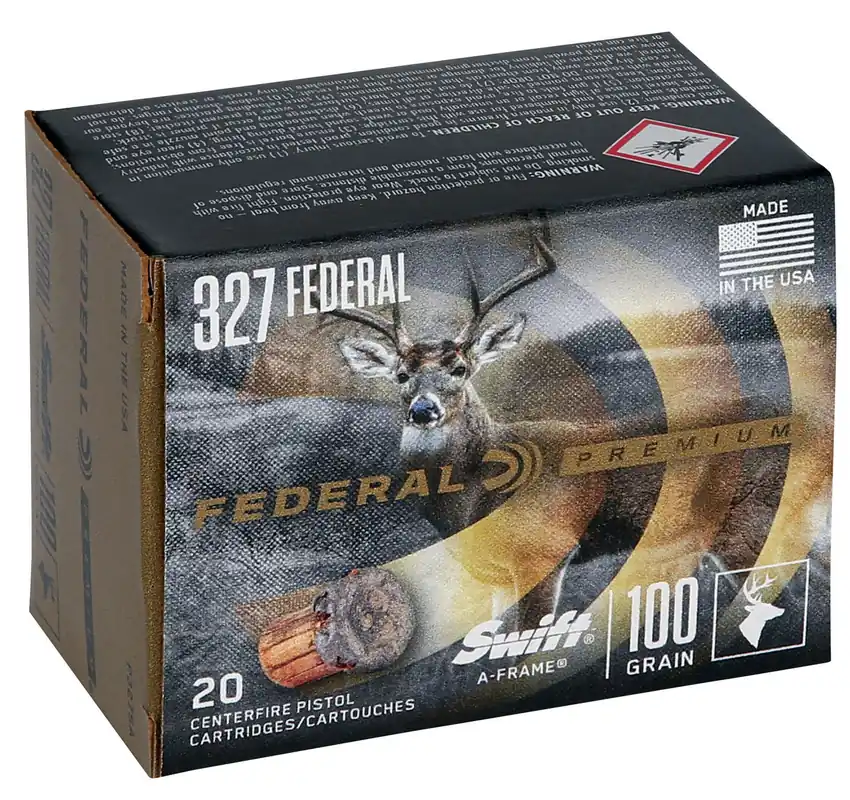 Federal P327SA Swift A-Frame Premium Pistol Ammo 327 Fed, 100 Gr
