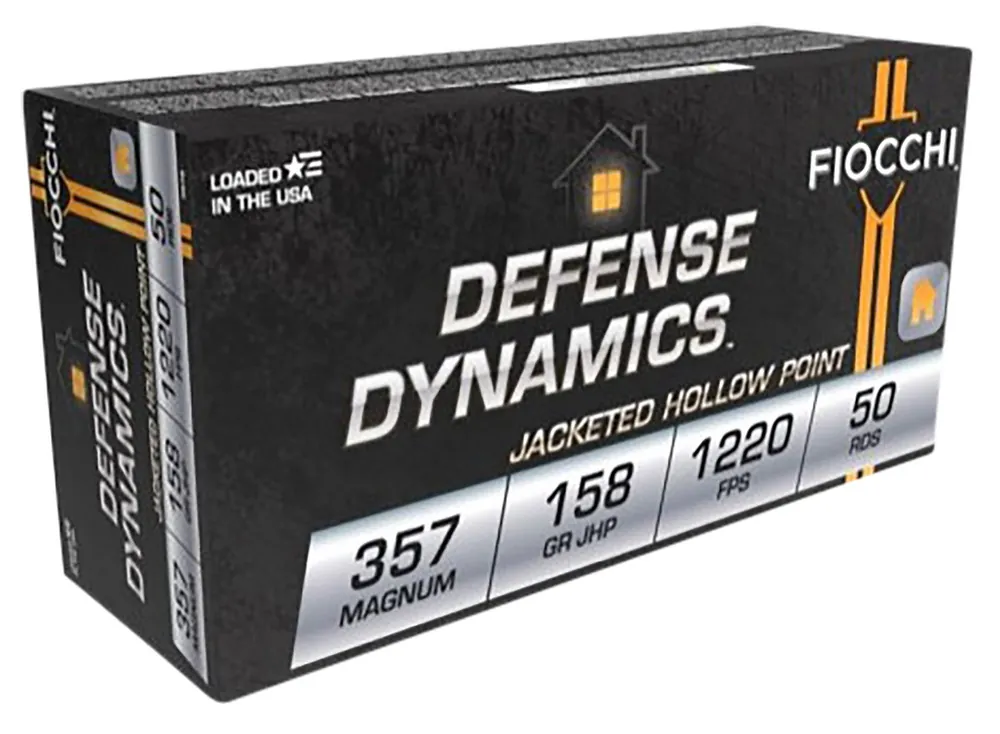 Fiocchi 357B Shooting Dynamics Pistol Ammo 357 MAG, JHP, 158 Gr