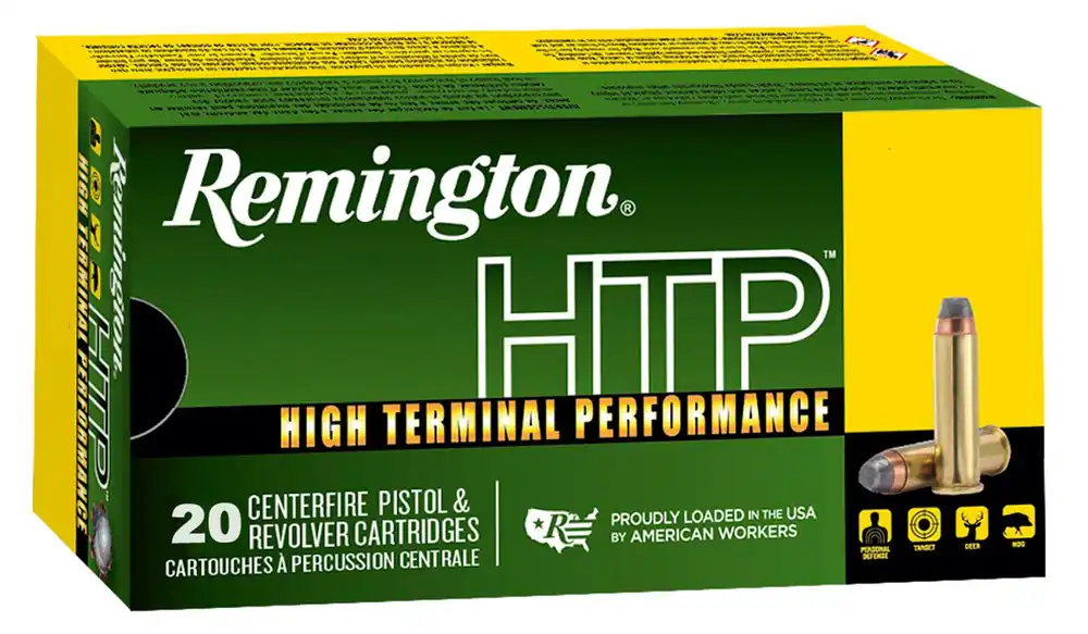 Remington 22231 HTP Pistol Ammo 357 Mag, SJHP, 158 Gr, 20Rnd, Boxed