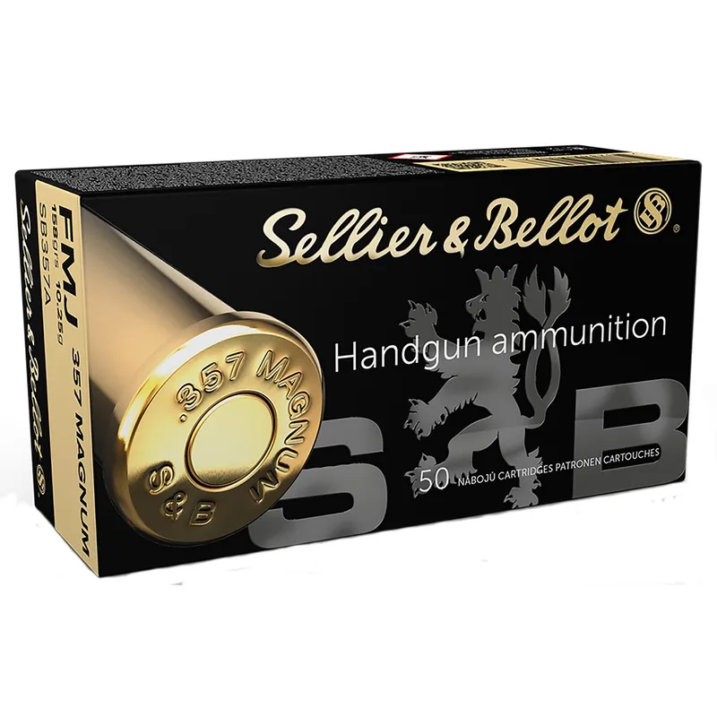 Sellier & Bellot Handgun Target 357 Mag 158 gr Full Metal Jacket (FMJ) 50/Box