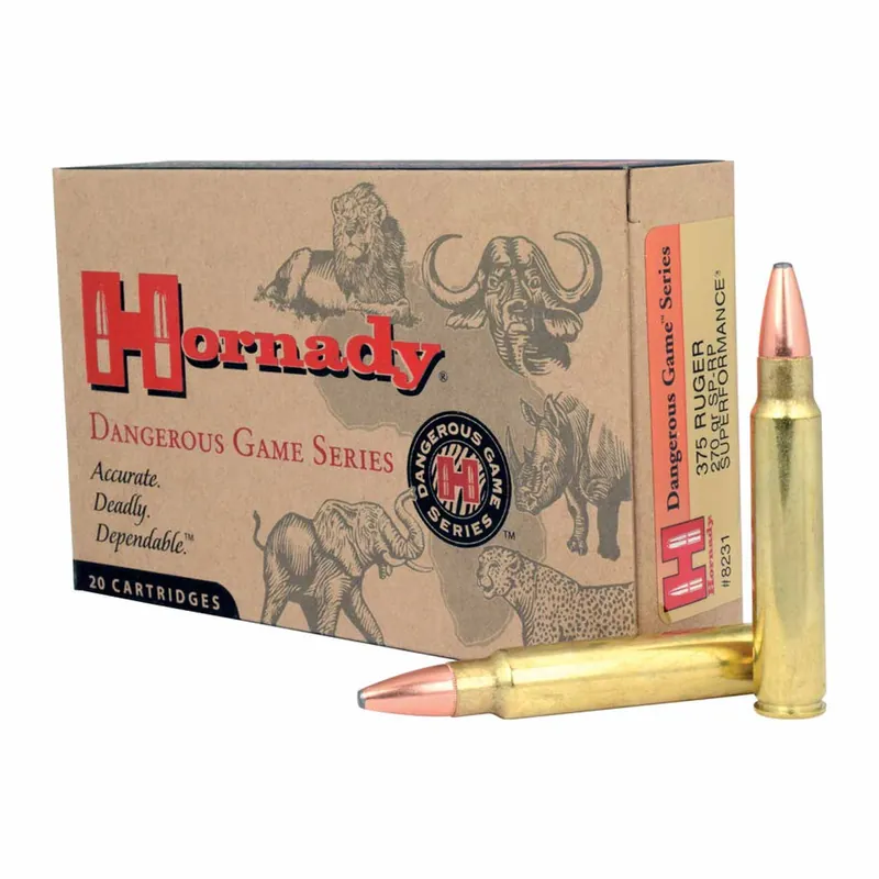 Hornady 375 Ruger 270gr Spire Point 20rd Box