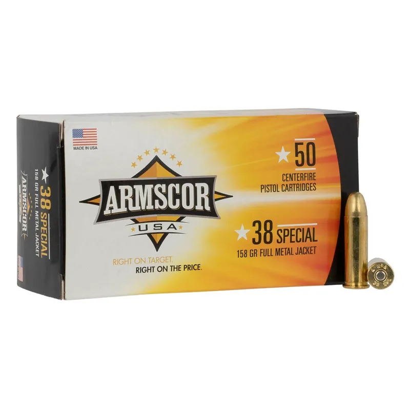 Armscor USA Competition 38 Special 158 gr Full Metal Jacket (FMJ) 50/Box