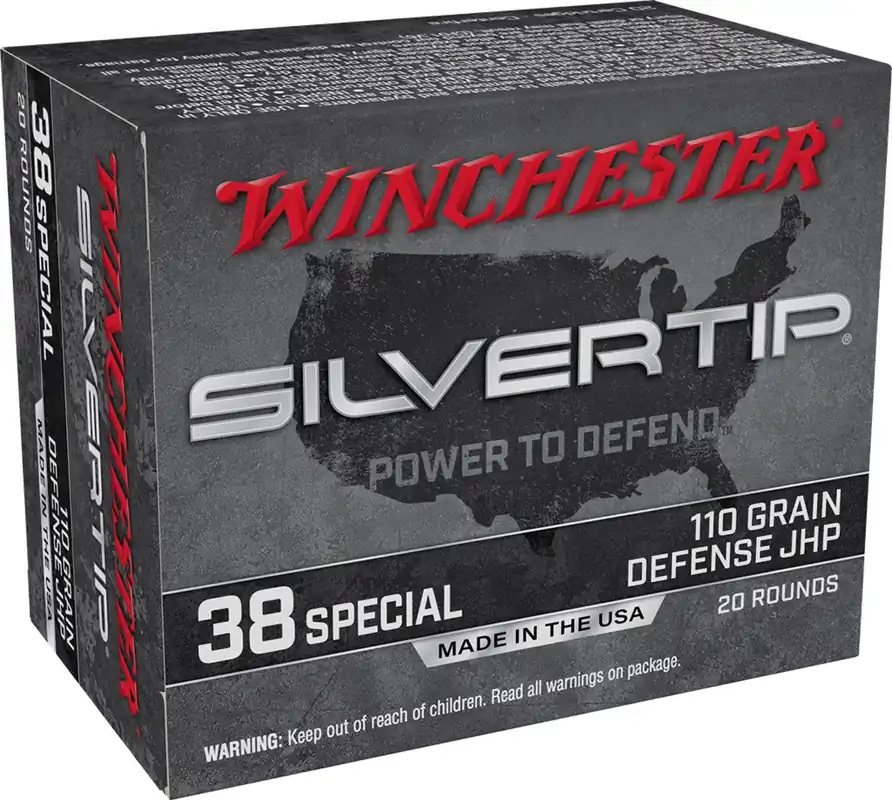 Winchester Silvertip Pistol Ammo 38 SPL HP 110 Gr 945 fps W38ST