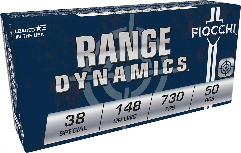 Fiocchi Range Dynamics 38 Special 148 gr Lead Wadcutter 50 Per Box