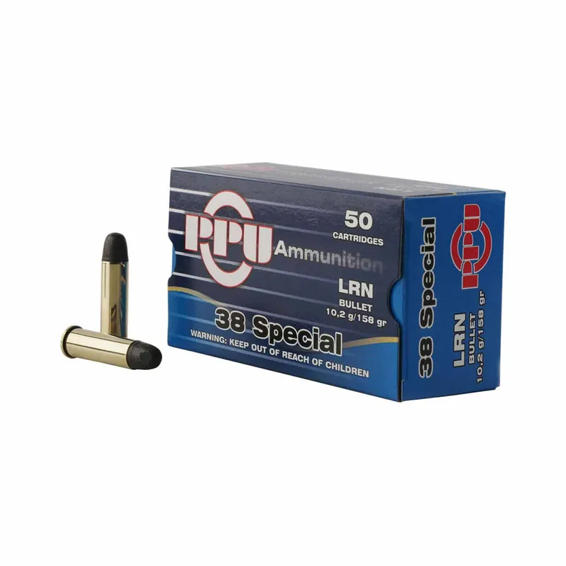 PPU 38 SPL 158gr RN Lead 50rd - Box