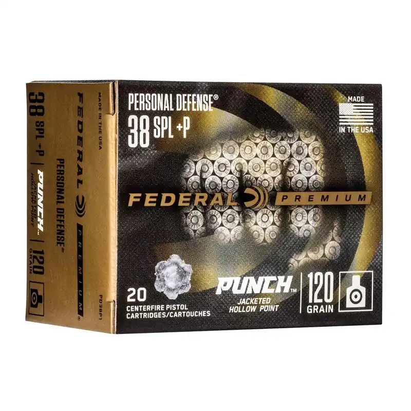 Federal 38SPL +P 120gr Punch HP 20rd