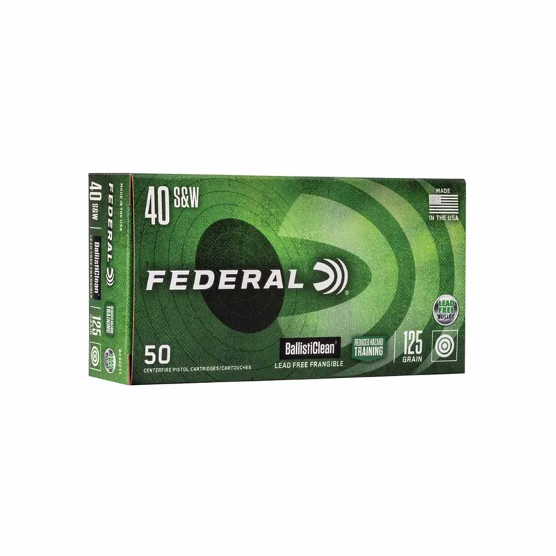 Federal 40 S&W 125Gr Frangible 50rd-BOX