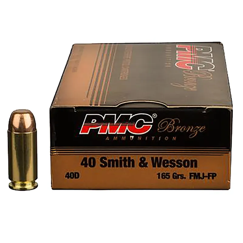 PMC Bronze Battle Pack 40 S&W 165 gr Full Metal Jacket (FMJ) 300/box