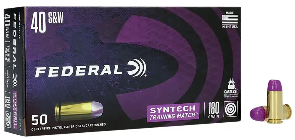 Federal American Eagle Syntech Training Match 40 S&W AE40SJ2