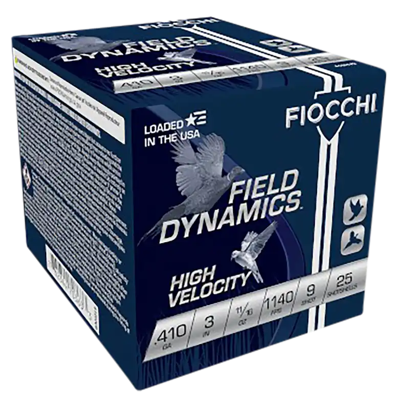 Fiocchi Field Dynamics 410 Gauge Ammo 3" 9 Shot 25 Rounds 410HV9