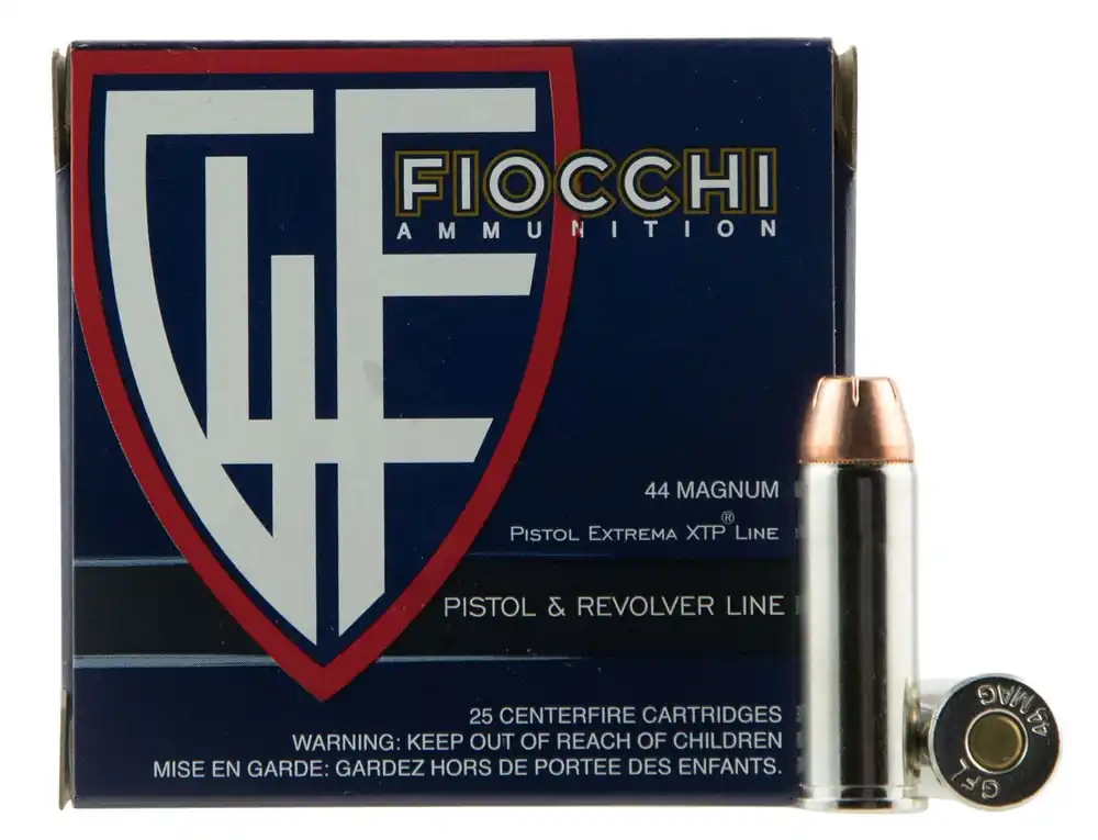 Fiocchi Hyperformance 44 Rem Mag 200 gr Hornady XTP Hollow Point 25 Per Box