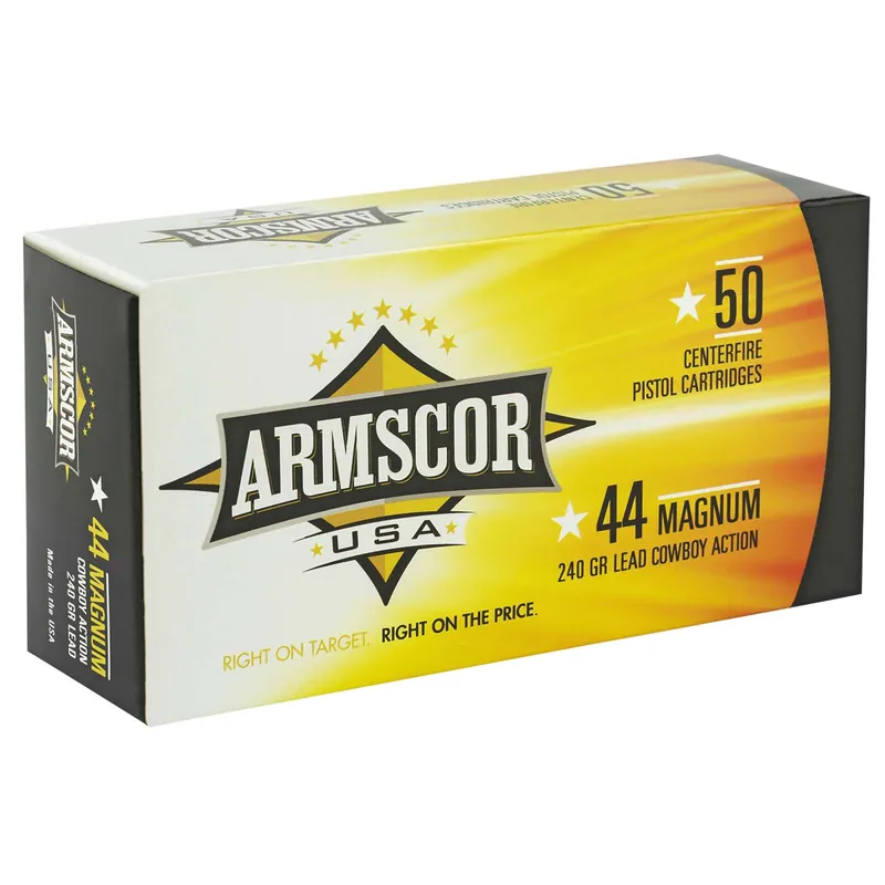 Armscor USA 44 Rem Mag 240 gr Semi Wadcutter 50 Per Box