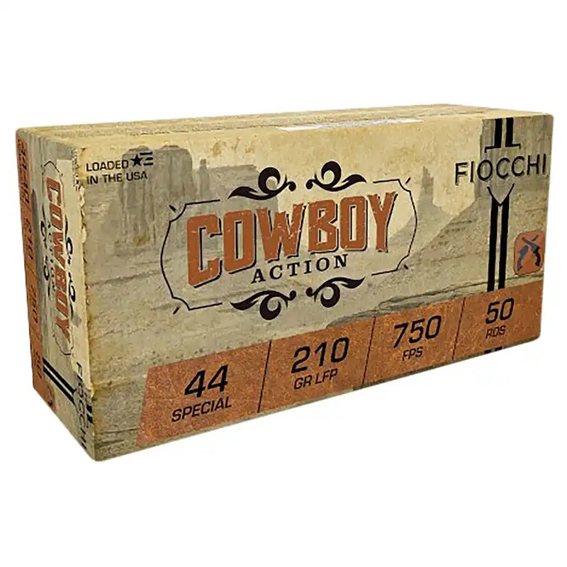 Fiocchi Cowboy Action 44 S&W Spl 210 gr Lead Flat Point (LFP) 50/Box