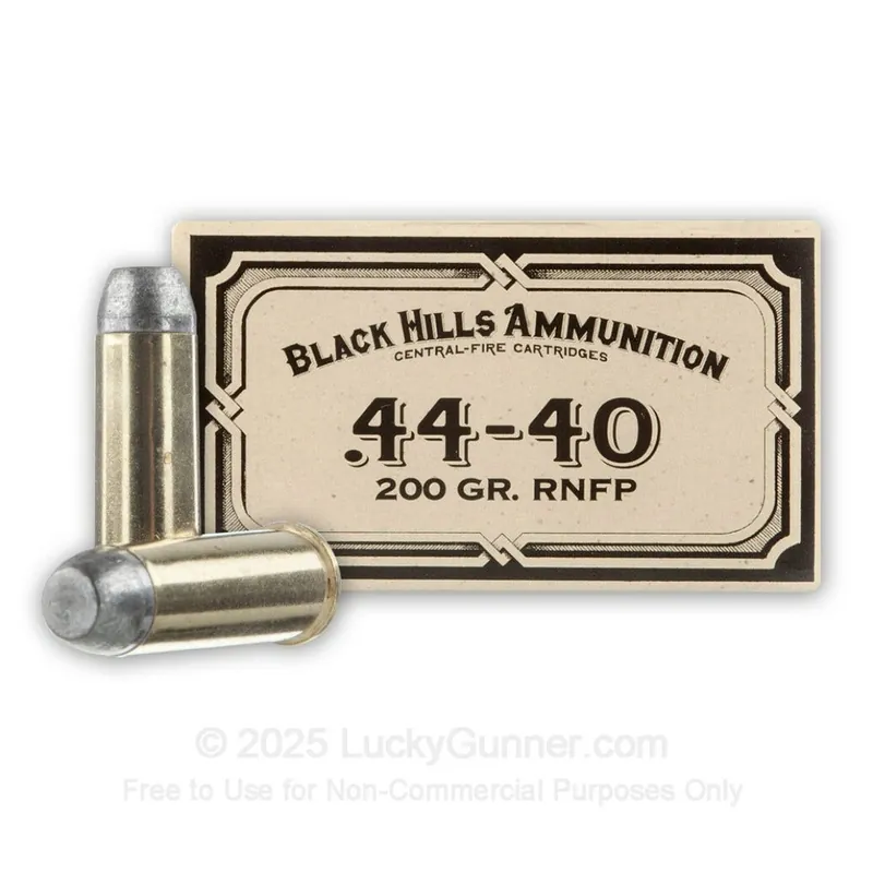 Black Hills Cowboy 44-40 WIN Ammo 200 gr RNFP 50 Rds DCB4440N1